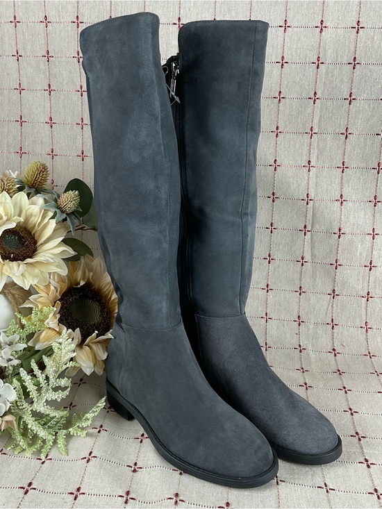 Blondo Shoes - Blondo “Ellie” Grey Suede Knee High Riding Boots Waterproof Size 6.5 NWOB